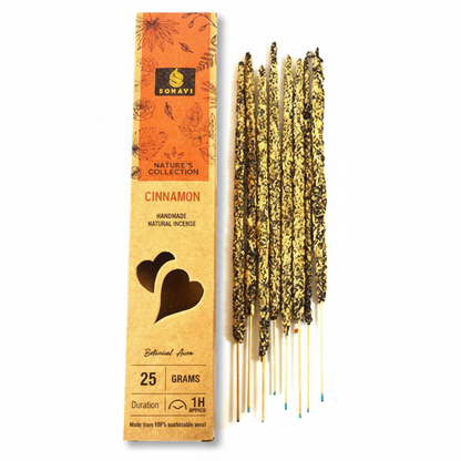 Cinnamon Incense Sticks by Sonavi, 25 Grams