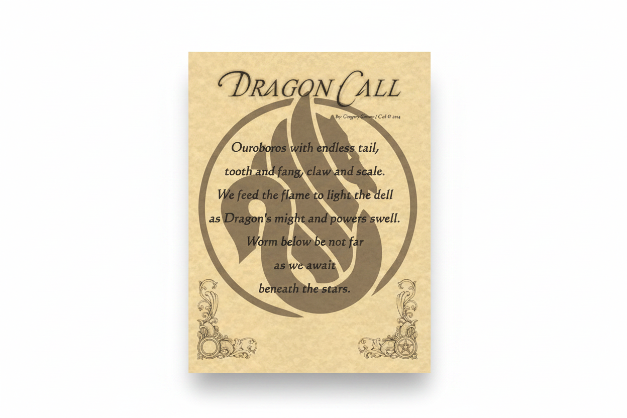 Dragon Call Poster, 8.5" x 11"