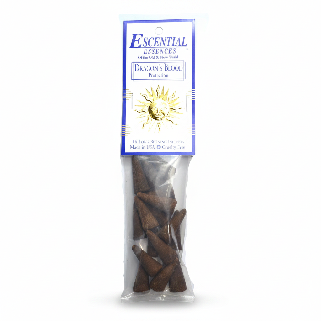 Dragon's Blood Incense Cones by Escential Essences, 16 Cones