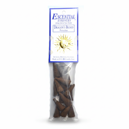 Dragon's Blood Incense Cones by Escential Essences, 16 Cones