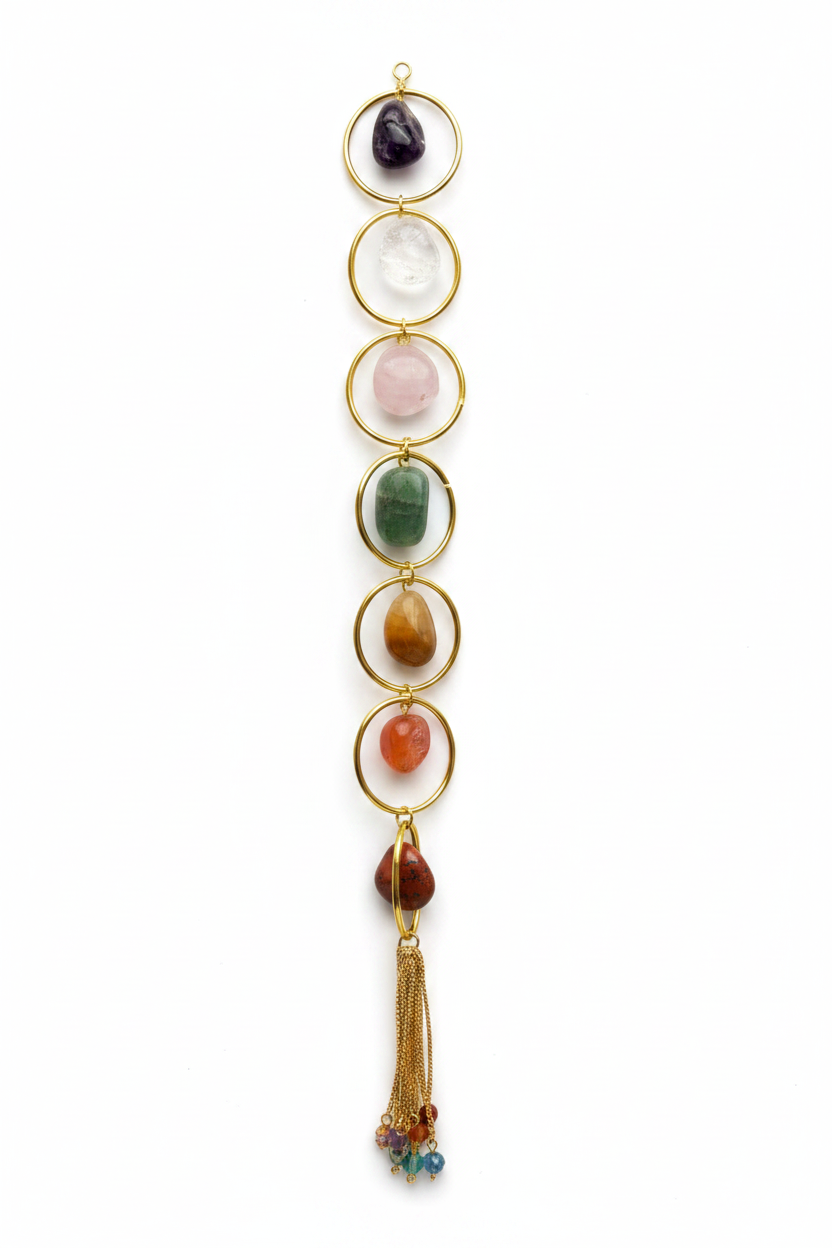 Gemstone 7 Chakra wall hanging