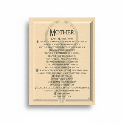 Great Mother Spirit Poster, 8.5" x 11"