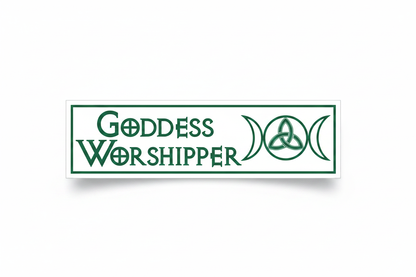 Goddess Worshipper Bumper Sticker