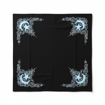 Celtic Moon Altar Cloth or Scarf, 36 x 36 Inches