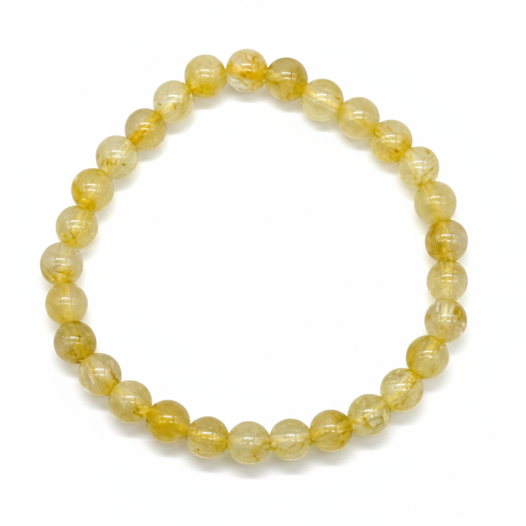 Citrine Gemstone Bracelet, 6mm