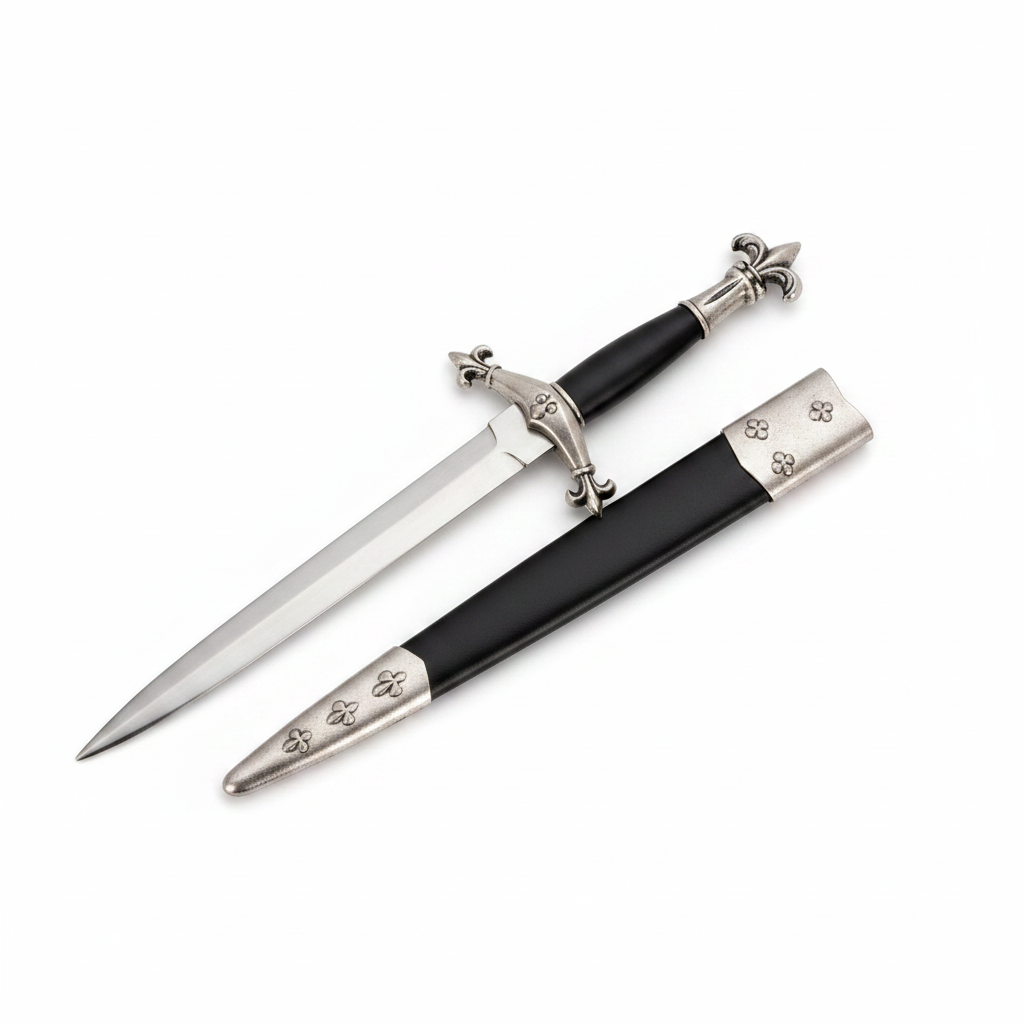Fleur de lis Medieval athame