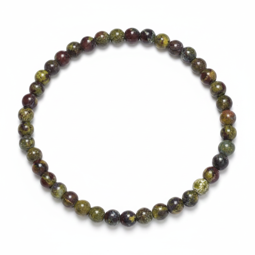 Dragon Blood Jasper Bracelet, 4mm