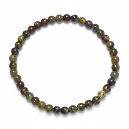 Dragon Blood Jasper Bracelet, 4mm
