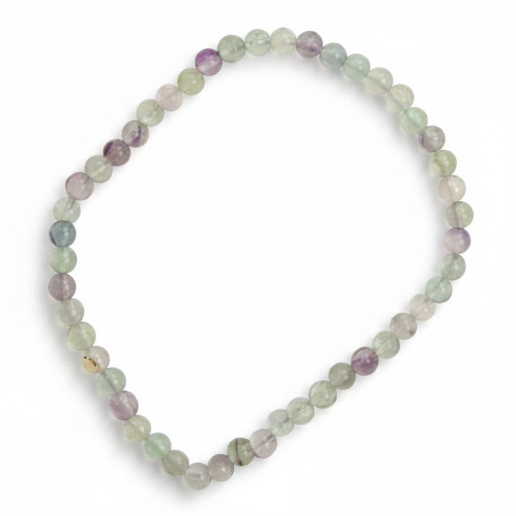 Fluorite Stretch Bracelet, 4mm