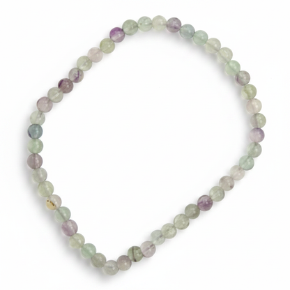 Fluorite Stretch Bracelet, 4mm