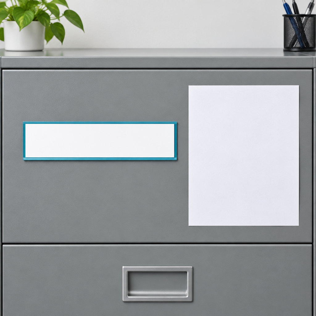 Product on filing cabinet