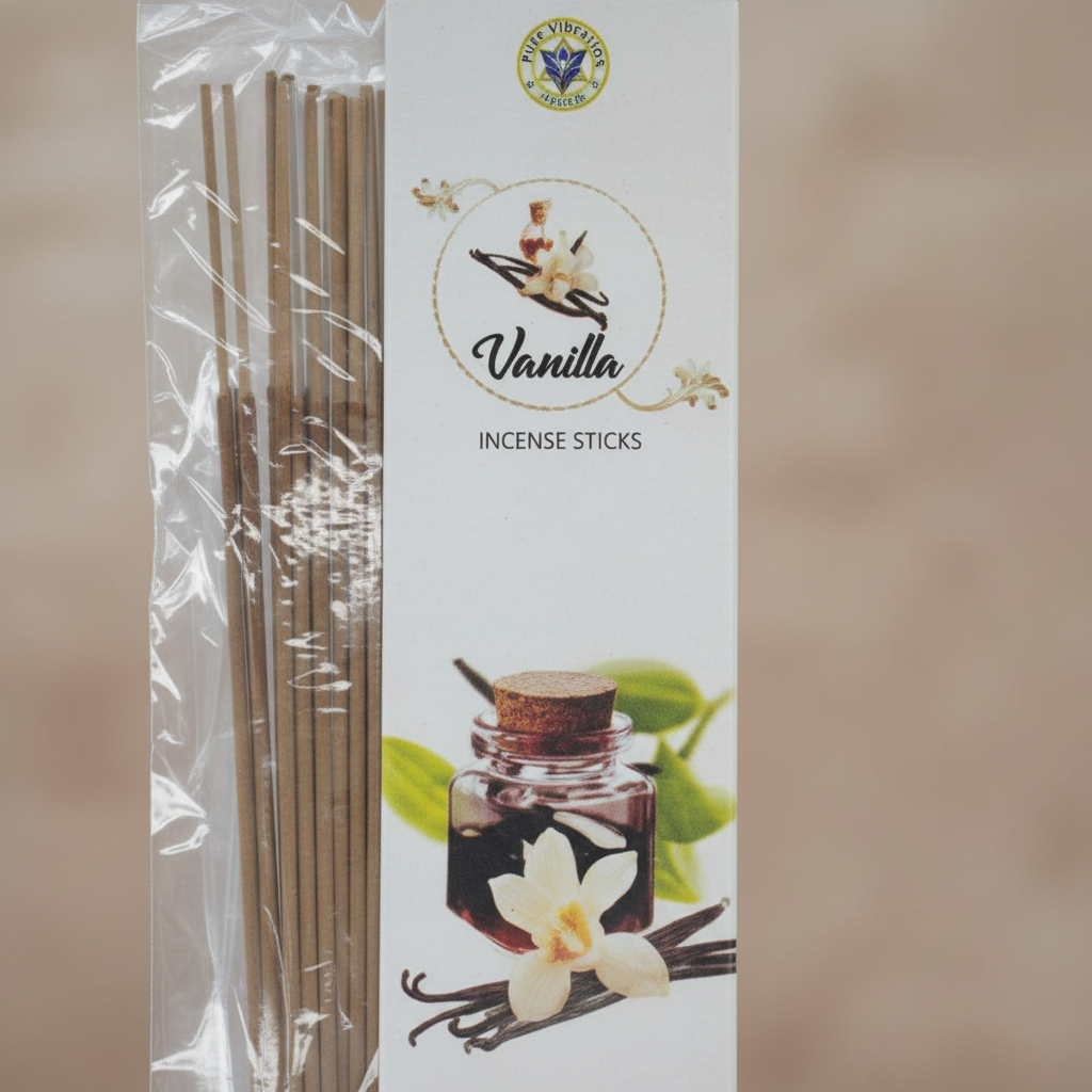 Pure Vibrations Vanilla Incense Sticks, detail view