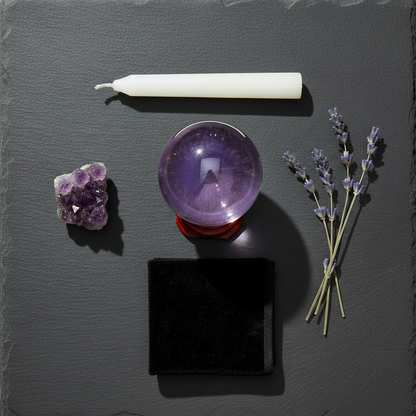 Purple Alexandrite Gazing Ball, 80mm, alternate view