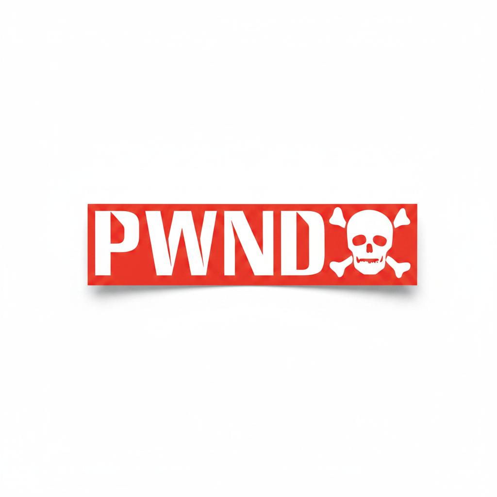 PWND Bumper Sticker – white background