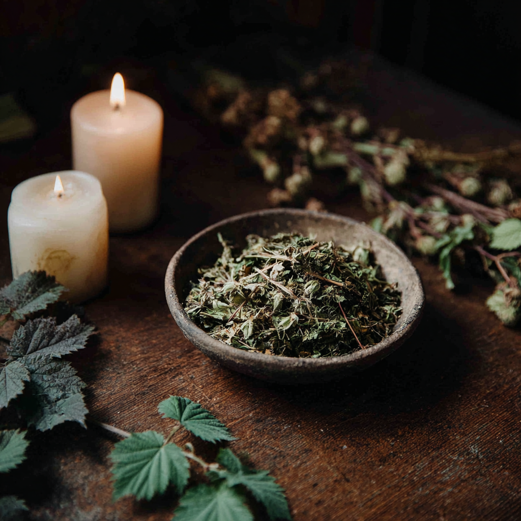 Raspberry Leaf, Dried & Cut, 1 oz.