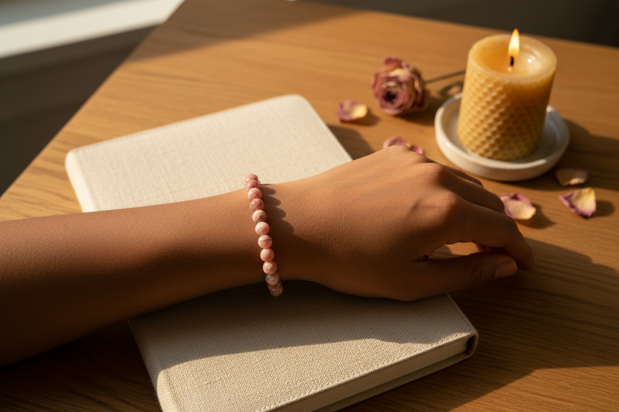 Rhodochrosite Bracelet – Journal Scene
