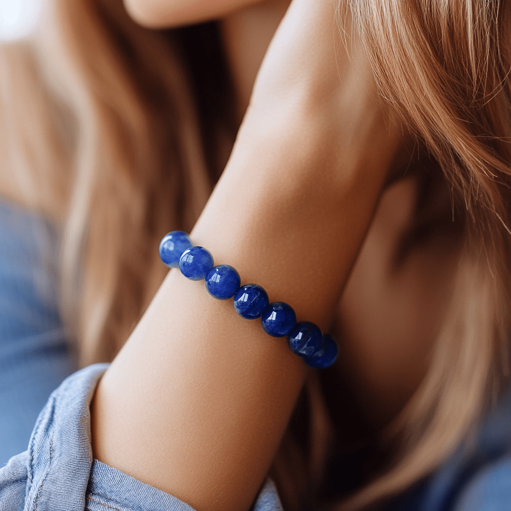 Adjustable Beaded Sodalite Bracelet