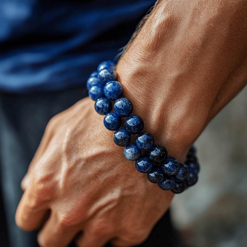 Adjustable Beaded Sodalite Bracelet