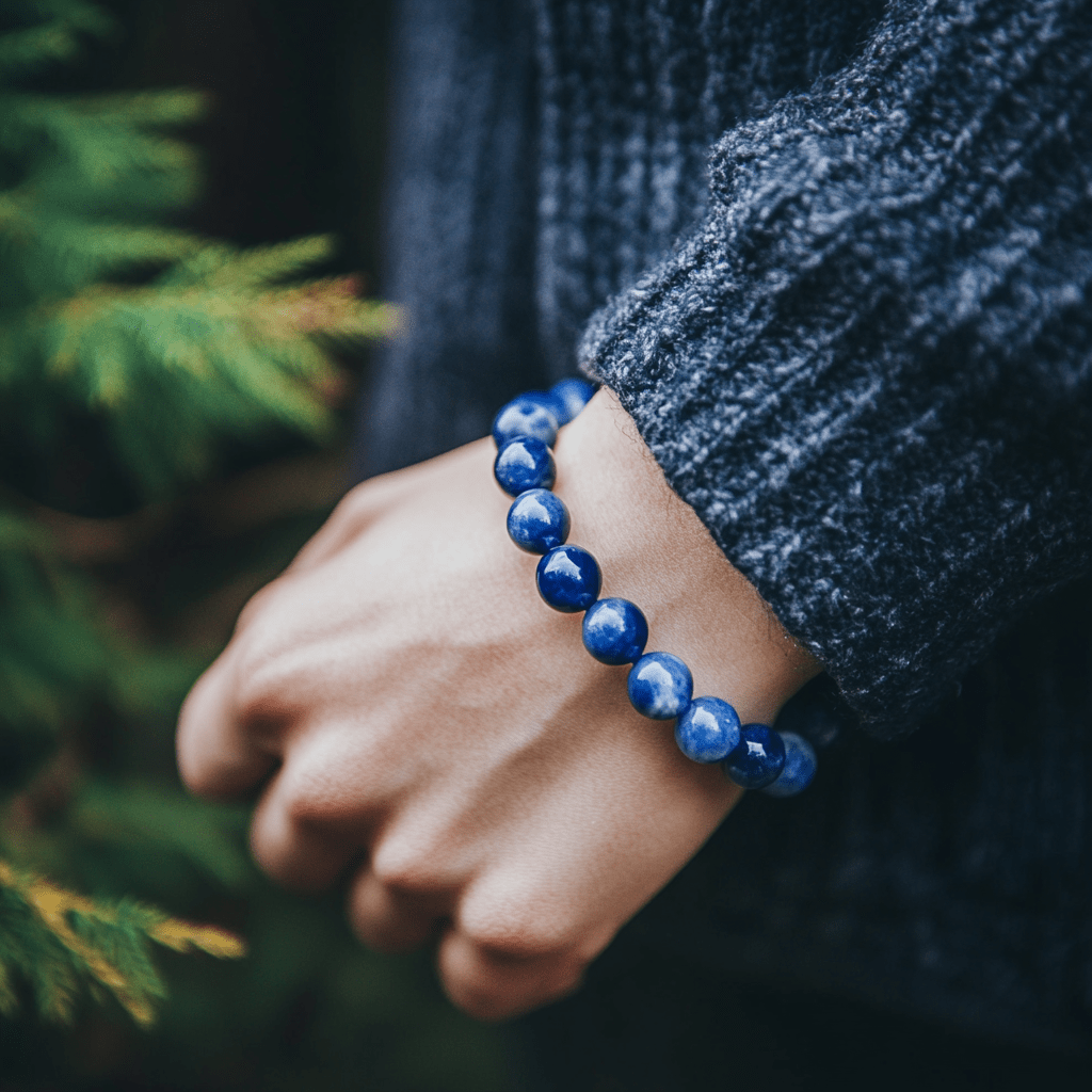 Adjustable Beaded Sodalite Bracelet