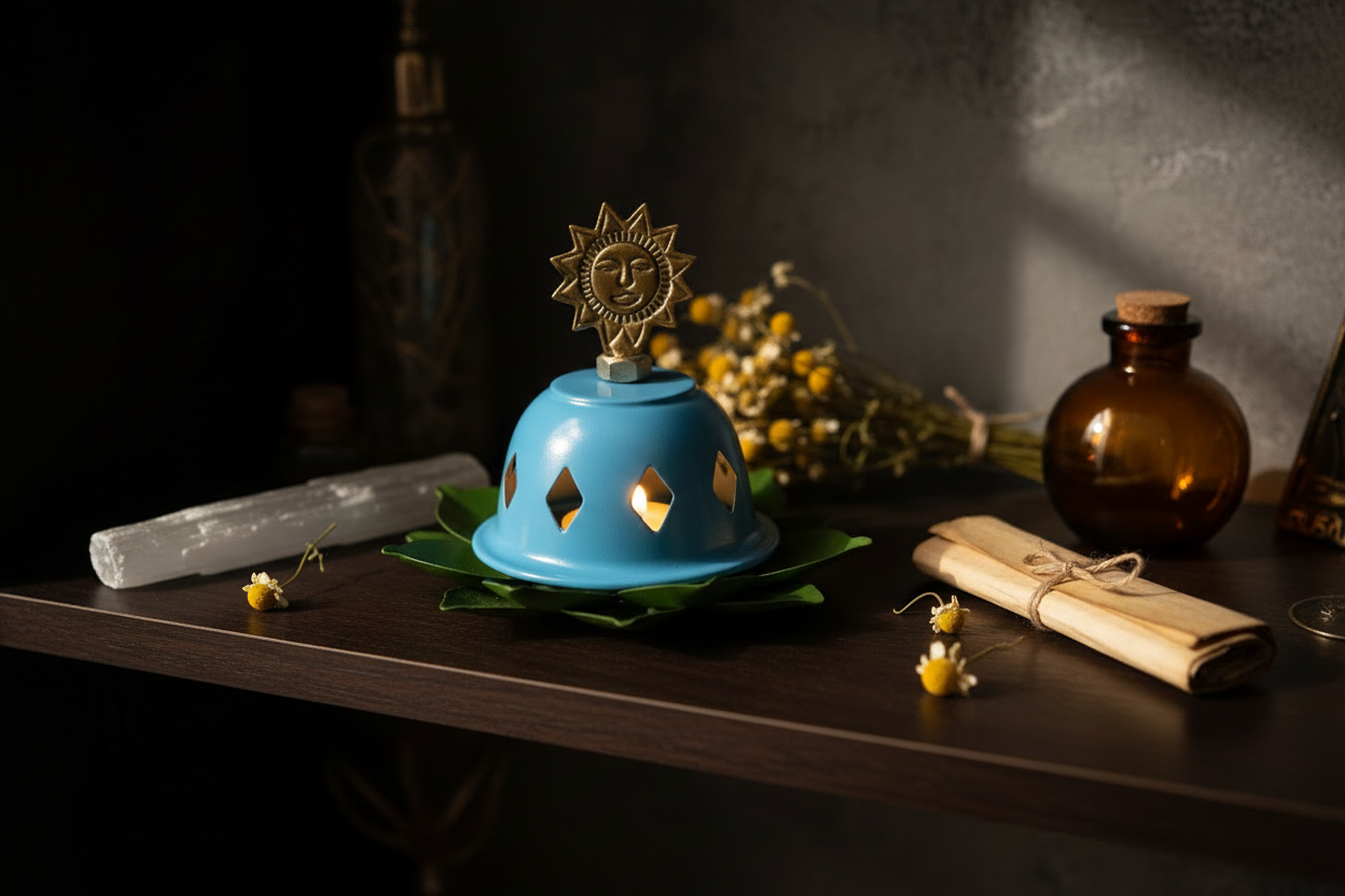 Styled Altar Context — Sun Tealight Stand