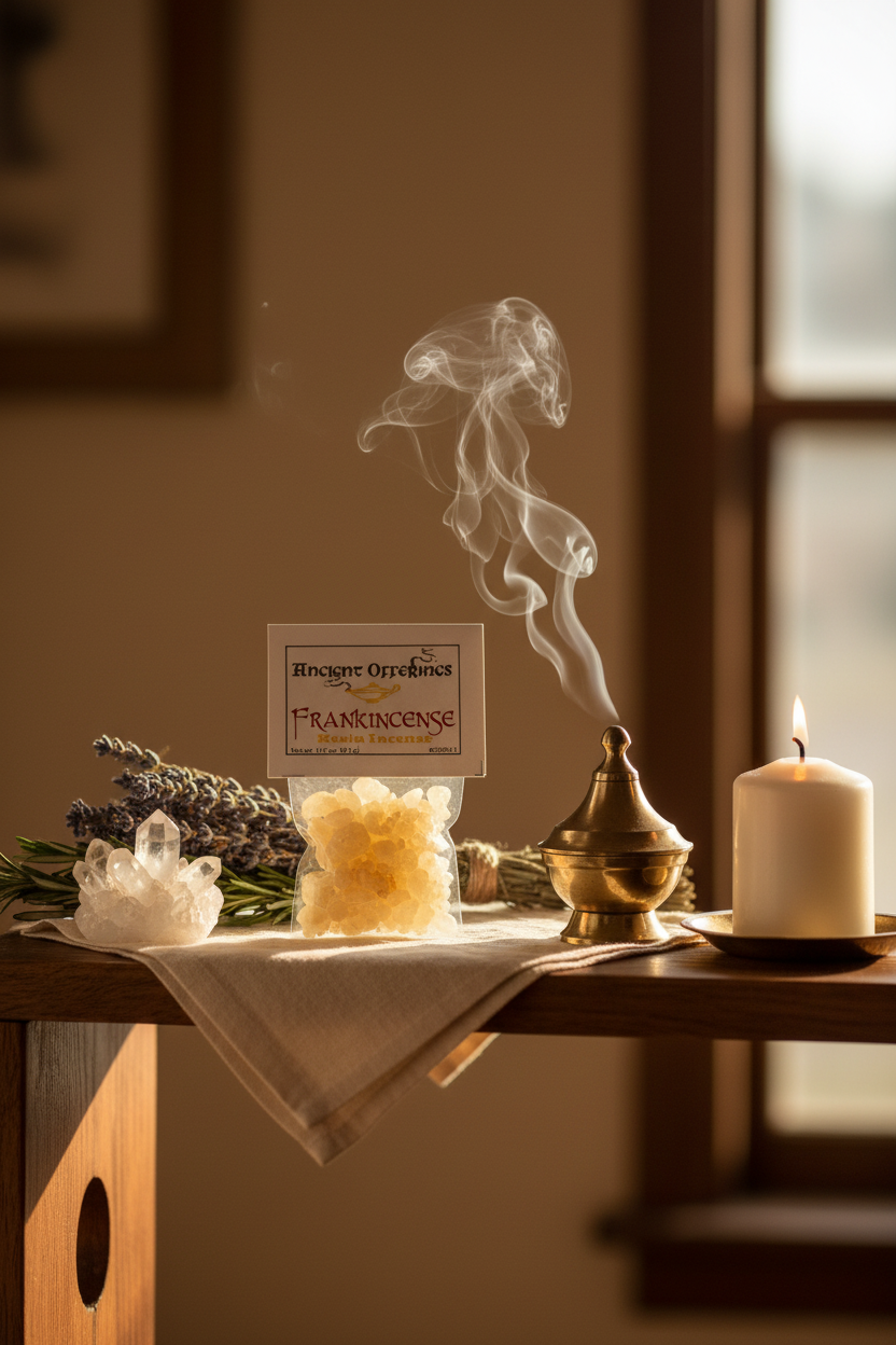 Frankincense Tears Granular Incense, 1/3 oz, detail view