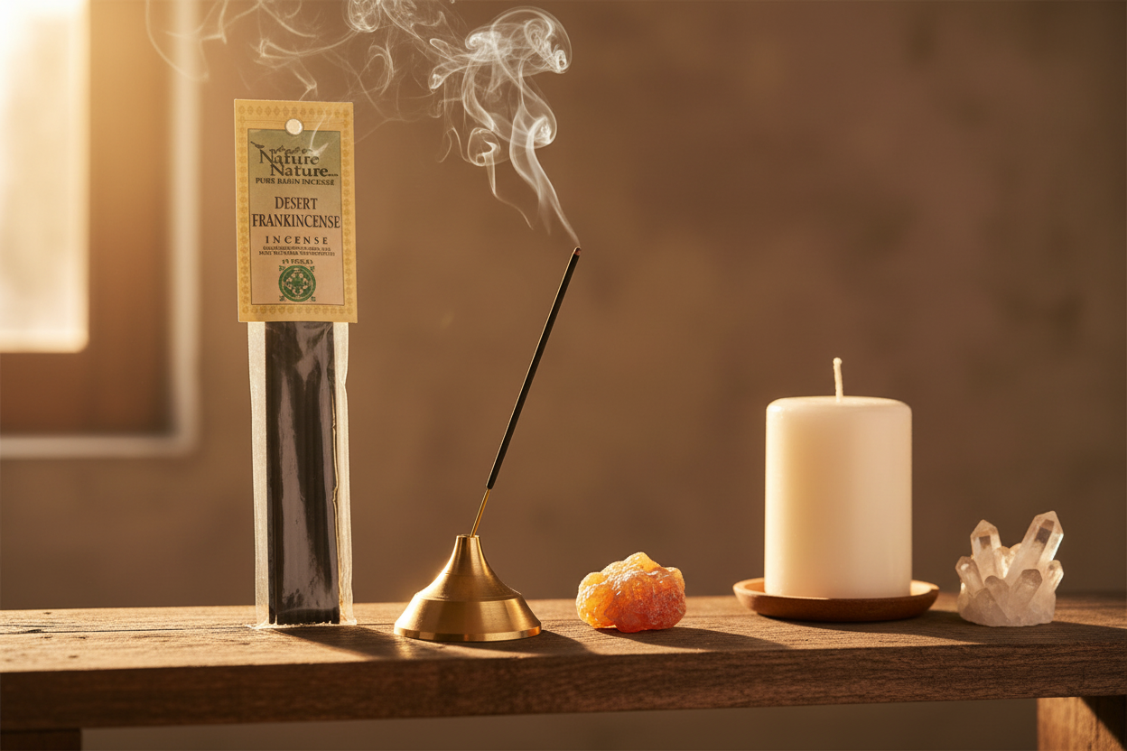Desert Frankincense Incense Sticks, 10 Pack, detail view
