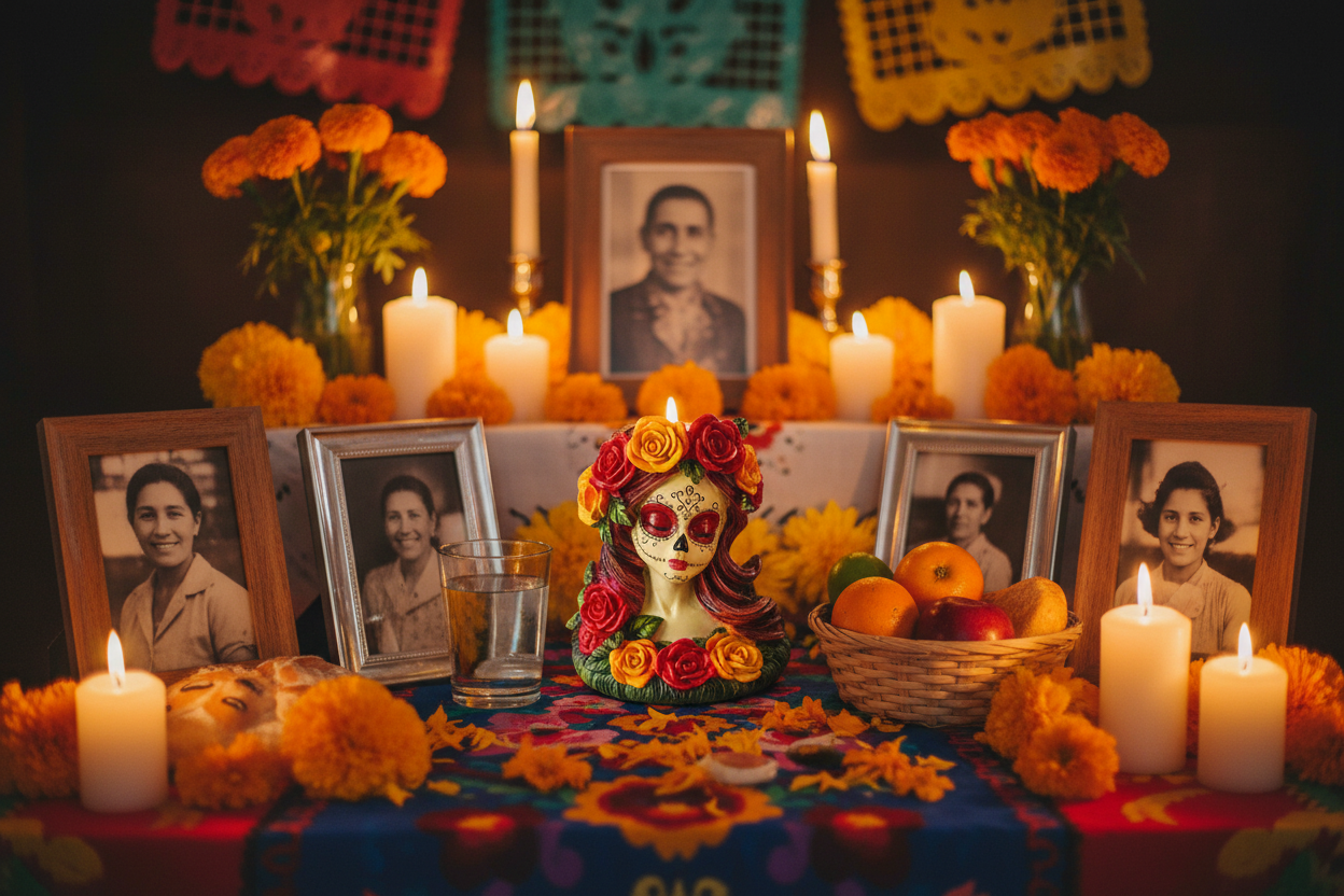 Day of the Dead Holder, 4 Inches, additional view
