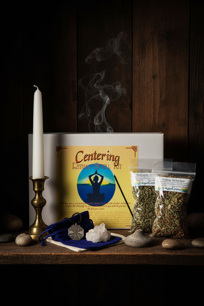 Centering Boxed Ritual Kit with Instructions, detail view