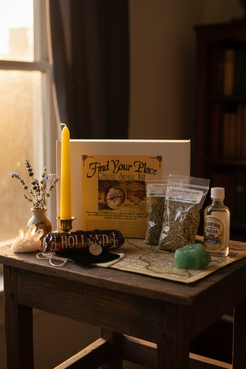 Find Your Place Boxed Ritual Kit, detail view
