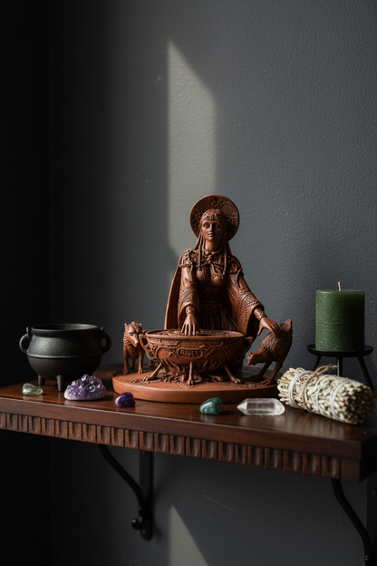 Cerridewen Goddess Statue, 8.5 Inches, alternate view