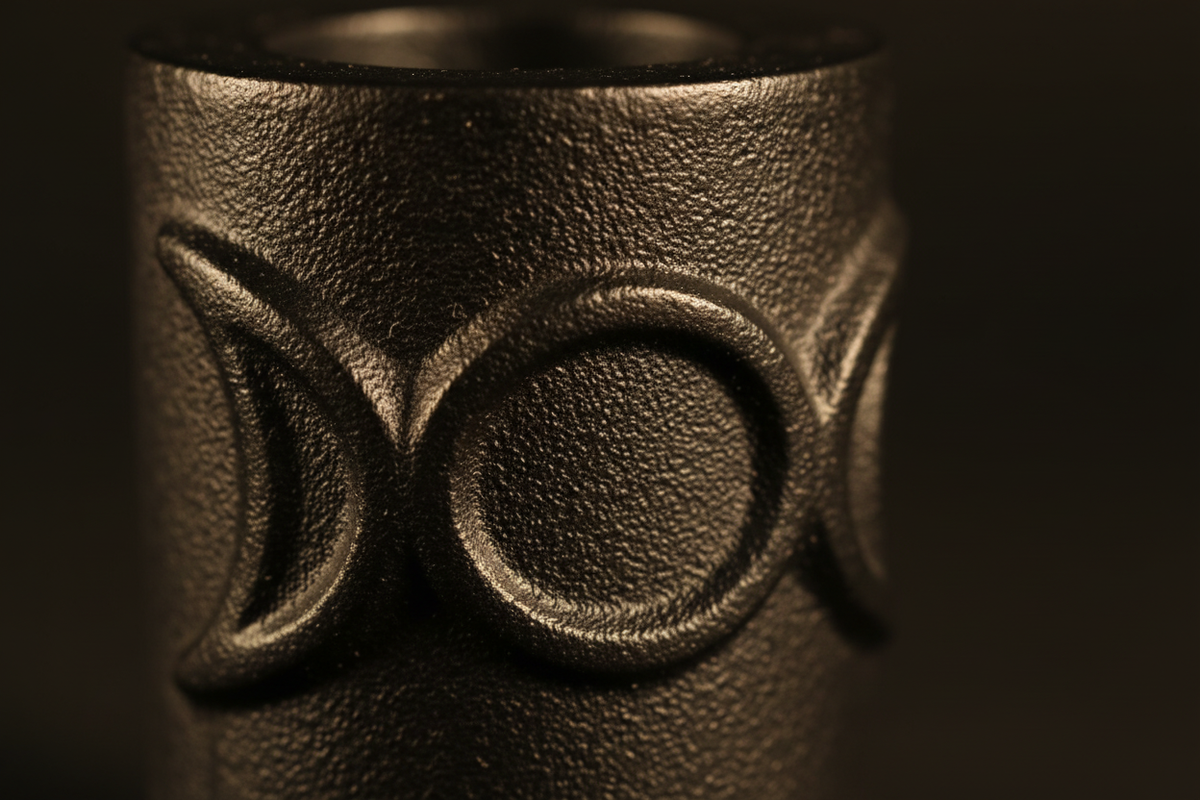 Triple Moon Chime Holder - Close-up Detail